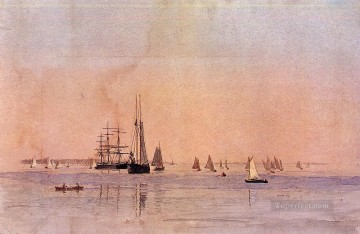 Paisajes Painting - Thomas Eakins Paisaje marino a la deriva